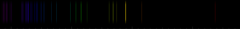 Color lines in a spectral range