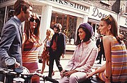 "Swinging London" fashions on Carnaby Street, c. 1966
