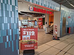 A Burger King restaurant in Huddinge, Sweden