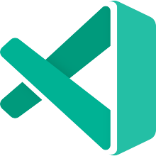 An orange version of the Visual Studio Code logo