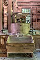 Water-powered corn mill at Mingus Mill.