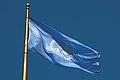 Image 13The Flag of the United Nations flying at United Nations Plaza in the Civic Center, San Francisco, California. The UN is one of the key organizations in the process of the political globalization. (from Political globalization)