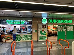 A vegan Burger King restaurant in Vienna, Austria